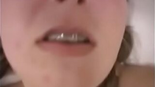 Hot teen with braces fucks anal and gets creampie LIVE on Sluttygirlscams.com